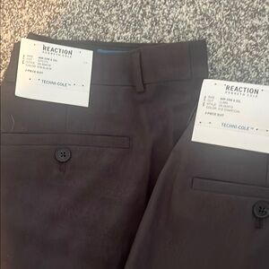 Kenneth Cole Reaction Gray Dress Pants Tailored Fit